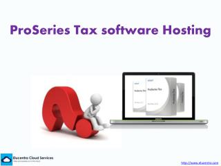 ProSeries Tax Software Hosting