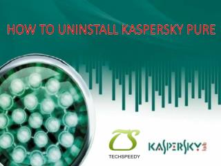 How to uninstall kaspersky pure