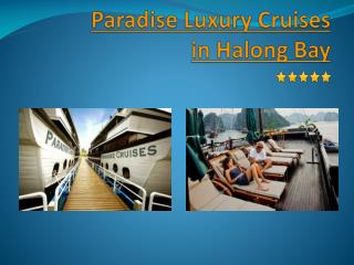 Paradise Luxury Cruises in Halong Bay