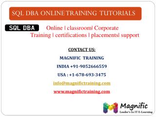 sql dba online training classes in hyderabad