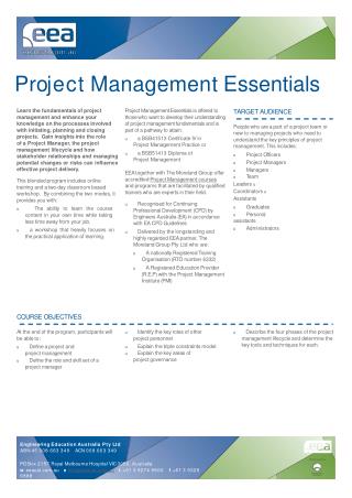 Project Management Essentials