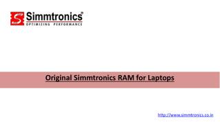 Original Simmtronics RAM for Laptops