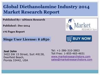 Global Diethanolamine Industry 2014 Market Research Report