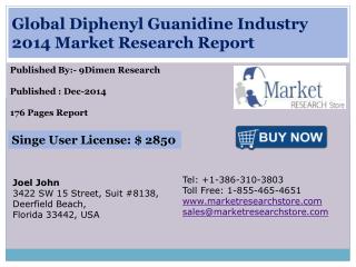 Global Diphenyl Guanidine Industry 2014 Market Research Repo