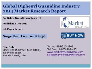 Global Diphenyl Guanidine Industry 2014 Market Research Repo