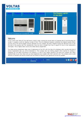 PPT Voltas AC Service Delhi NCR PowerPoint Presentation free PPT Voltas AC Service Delhi NCR PowerPoint Presentation free
