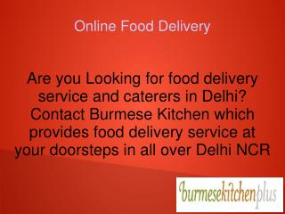 Online Food Delivery