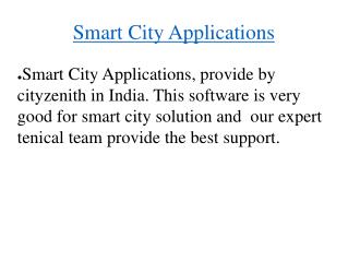 Software For Smart City