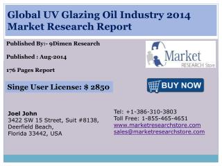 Global UV Glazing Oil Industry 2014 Market Research Report