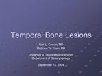 Temporal Bone Lesions