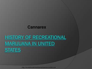 History Of Recreational Marijuana in United States