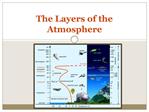 The Layers of the Atmosphere