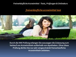 Freiverkäufliche Arzneimittel Test