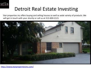 Buying Houses in Detroit