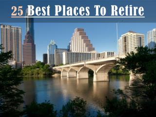 25 Best Places To Retire