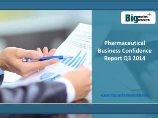 Pharmaceutical Business Confidence Market Report Q3 2014
