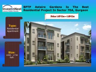 Buy Your Dream Flats In BPTP Astaire Gardens - Gurgaon