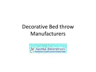 Decorative Bed Throw Manufacturers, Decorative Bed Throw Man