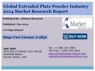 Global Extruded Plate Powder Industry 2014 Market Research R
