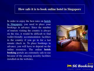 How safe it is to book online hotel in Singapore