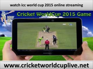 watch icc world cup live online