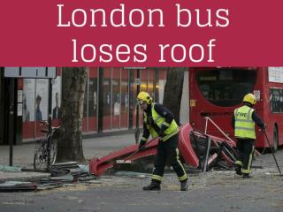 London bus loses roof