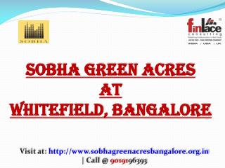 Sobha Pre Launch Bellandur Green Acres