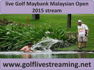 Golf Maybank Malaysian Open Golf live