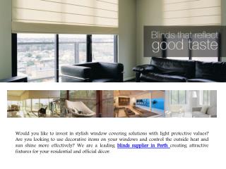 Timber and Aluminium blinds