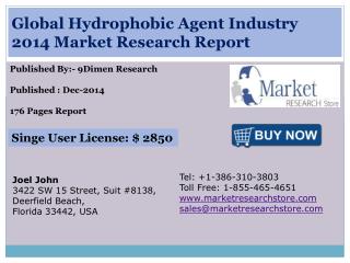 Global Hydrophobic Agent Industry 2014 Market Research Repor