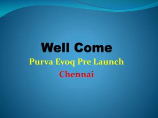 Pre Launch Puravankara Evoq Book Now 8050558603