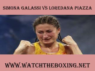 boxing Simona Galassi vs Loredana Piazza online live