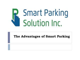 The Advantages of Smart Parking