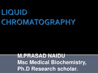 LIQUID CHROMATOGRAPHY