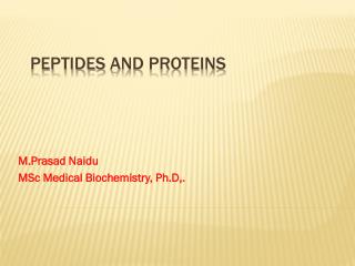 PROTEINS AND PEPTIDS