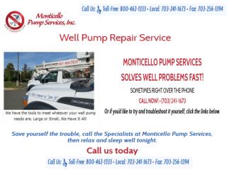 Well Pump Repair Services
