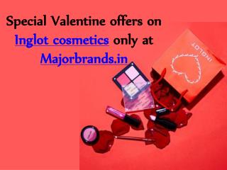 Special Valentine offers on Inglot cosmetics at Majorbrands