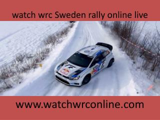 watch wrc Sweden rally online live