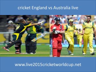 Watch Australia vs England Live Cricket