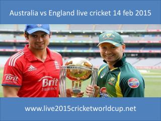 Australia vs England live cricket 14 feb 2015