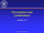 Permutations and Combinations