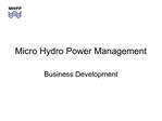 Micro Hydro Power Management