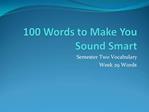 100 Words to Make You Sound Smart