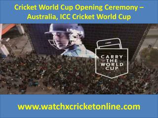 Cricket World Cup – Australia, ICC Cricket World Cup