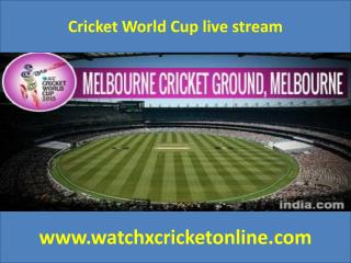 Cricket World Cup live stream