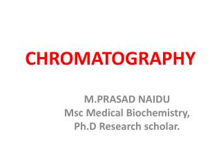 CHROMATOGRAPHY