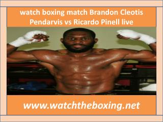 watch boxing match Brandon Cleotis Pendarvis vs Ricardo Pine