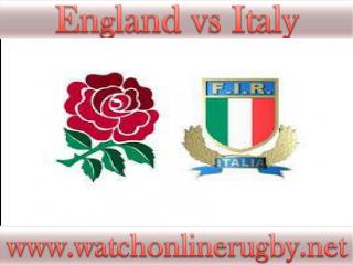 watch Rugby England vs Italy stream