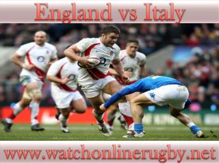 watch rugby England vs Italy live stream