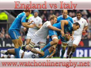 watch rugby England vs Italy online live